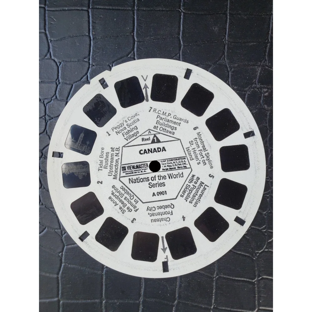 Vintage • View Master 3-D Tour- Canada - 3‎ Reels/21 Pictures